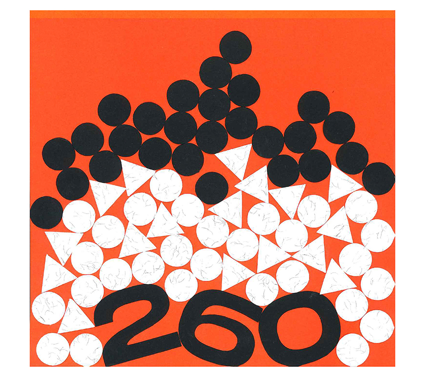 Datavisualisation en collage sur le recyclage